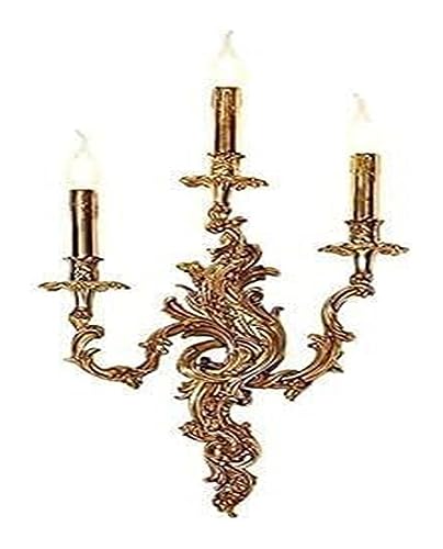 Aplique de pared moderno , Apliques de pared Decoración de pasillo interior Lámpara de pared de cobre Aplique europeo Candelabro Luces de pared Accesorio Salón Comedor Pasillo Iluminación decorativa (
