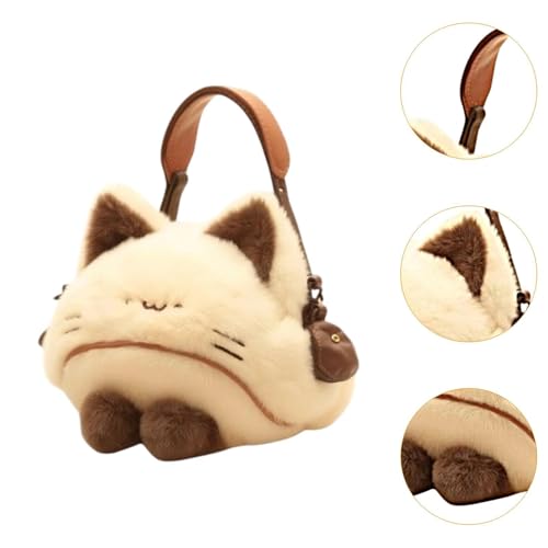 Oshhni Cat Plüsch Geldbeutel Schöne lustige Comic Handtasche für Männer Mädchen Geschenke Familie Teenager