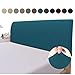 GEBIN Housse De Tête De Lit, Housse De Tête De Lit Tout Compris avec Côté Extensible pour La Décoration De La Chambre, Housse De Tête De Lit Lavable Anti-poussière (Paon Bleu,150cm)