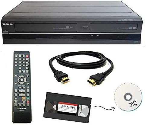 Toshiba VHS to DVD Recorder VCR Combo w/ Remote, HDMI (Renewed)