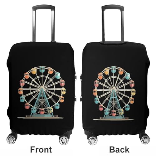 Ferris Wheel Funny Travel Luggage Cover Baggage Suitcase Cover Protector Skins 19-32 Inch3