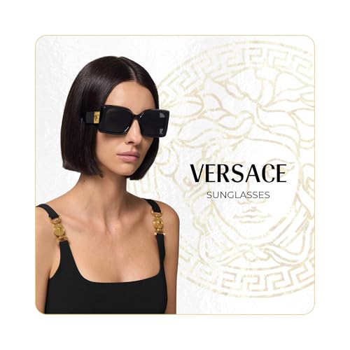 Versace VE4402 Rectangular Sunglasses for Women +BUNDLE with ACCESSORY EYEWEAR KIT3