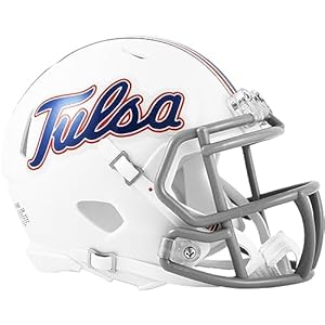 Tulsa Golden Hurricanes Revolution Speed Mini Football Helmet – New in Riddell Box