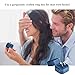 Eveynsh Double Ring Box Ocean Blue, Velvet Jewelry Ring Bearer Box, Premium Gorgeous Fashion Ring Box 2 Slots for Engagement, Wedding, Proposal, Ceremony, Anniversary, Gift