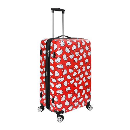 Bioworld Hello Kitty All-Over Print 28" Suitcase With 360-Degree Wheels And Retractable Handle3