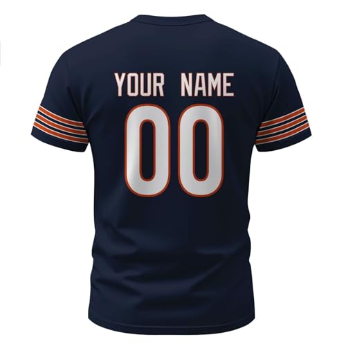 Image of ANTKING T-Shirt Custom Name Number Crewneck Short Sleeve for Men Youth Gifts