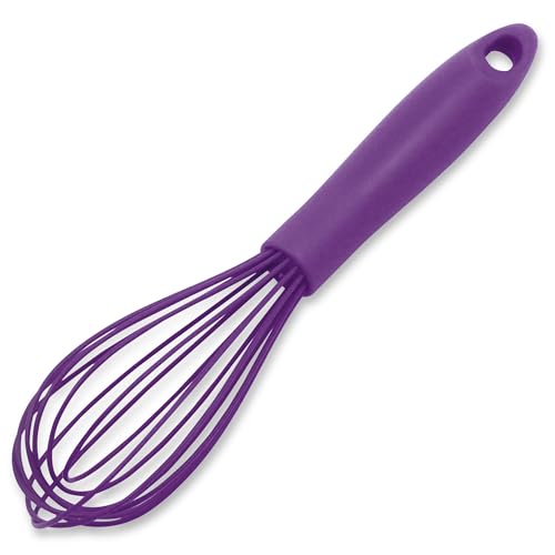 Image of Chef Craft Premium Silicone Wire Cooking Whisk, 10.5 Inch, Purple