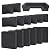 Snubbull 14 Pcs Outdoor Cushion Slipcovers Outdoor Patio Cushion Covers Replacement Waterproof with Zipper for Outdoor Furniture, Patio Sofa Couch 3 Sizes, Covers Only