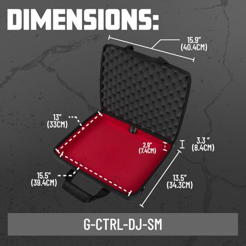 Image of Gator Cases Control Series Universal DJ Case for Small DJ Controllers - 15 inch x 12 inch - Push 3 /Reloop Ready /Kontrol Z1 and X1, (G-CTRL-DJ-SM)
