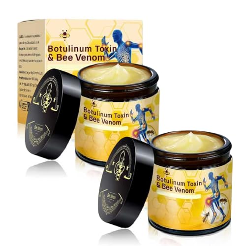 2 PCS Botulinum Toxin & Bee Venom Bone Healing Cream Release Joint Activities Muscle Soothing Massage Gel.