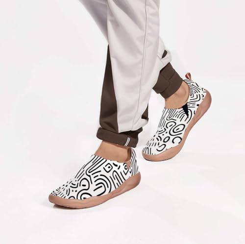 Men's Art Design Travel Shoes Slip-on Casual Loafers Fashionable, Light and Comfortable Sports Shoes 6