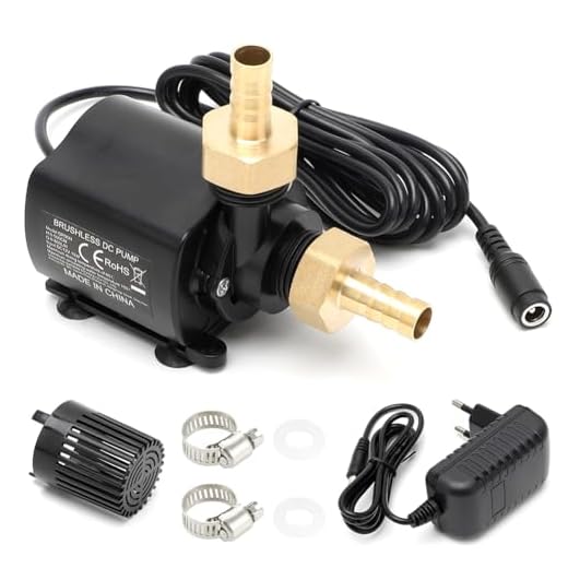 MIUUIPI Wasserpumpe 12V 800L/H Tauchpumpe Wasserpumpe Klein mit 5-Gang-Drehzahlregelung, 5M Förderhöhe, Teichpumpe, Aquariumpumpe, Wasserspielpumpe, Springbrunnenpumpe Mini Pumpe Wasser Aquarium Pumpe