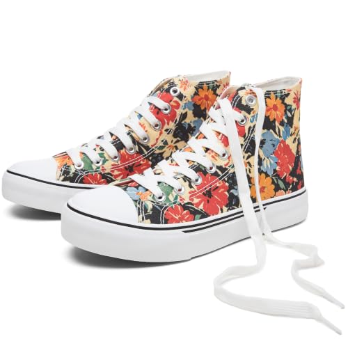 Image of hash bubbie High Top Canvas Sneakers Fashion Walking Shoes