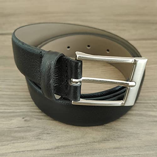 CINTO MASCULINO COURO SOCIAL FASOLO 32mm T135 Cor:Preto;Tamanho:115