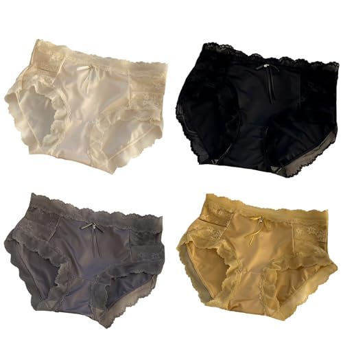 Culotte grande taille respirante et slip triangle anti-frottement en dentelle douce