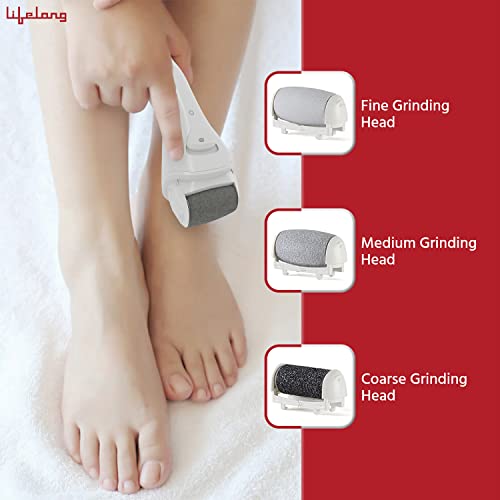 Lifelong-LLPCW04-Rechargeable-Pedicure-Device-for-Callus-Dead-Skin-Removal-Feet-Care-Pedicure-kit-for-women-for-foot-Feet-Callus-Remover-at-Home-1-Year-Warranty-White