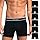 MASH 6 Cuecas Boxer Microfibra Poliamida Sem Costura Box Masculina, 6 Preto, GG