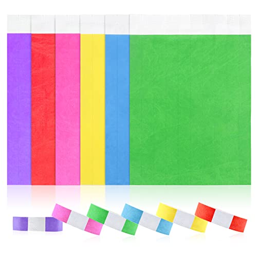 Bracelets d'entrée,Bracelets d'identification,Bracelets d’admission,Bracelets de sécurité imprimables,Bracelets papier tyvek,Lot de 120 bracelets d'entrée étanches pour fête - 19 x 255 mm Cover