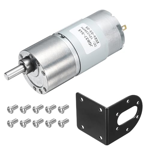 Moteur DC Sans Balais 15W JGB37-545 à engrenage 12V 23RPM pour mécanisme de ventilateur