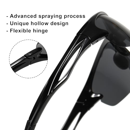 Cycling Sun Glasses Polarized Sports Sunglasses for Men,Wrap Around UV400 Protection for Fishing Driving3