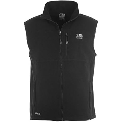 Chaleco KARRIMOR para hombre con cierre de cremallera, forro polar, negro, X-Large Cover