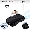 WelKare Full Body Vibration Machine Exercise, Body Vibration Platform Exercise Machine for Home Workout Vibrating Plate with Pull Up Bands