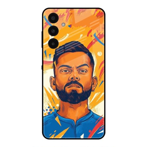 Image of SmashItUp Virat Kholi | Cricketer Designer Printed TPU Metal Case Mobile Back Cover for Samsung A15 5G