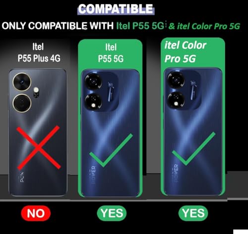 Image of COVERBLACK Soft Rubber Back Cover Compatible Model for itel Color Pro - P661N - Transparent