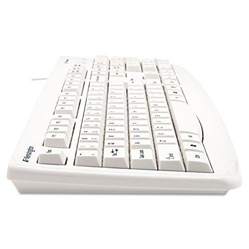 Kensington 64406 Pro Fit Usb Washable Keyboard, 104 Keys, Wired, White #TOP2