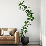Bailikang 7.2ft Artificial Rubber Tree Faux Plants Indoor Faux Floor Artificial Trees Indoor,Fake Plant Fake Tropical Plants,Large Floor,Real Touch Rubber Tree for Home Decor
