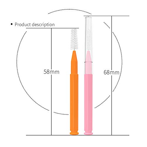 Anself — 60 peças de limpeza interdental de fio dental, limpeza interdental, higiene bucal, escova d