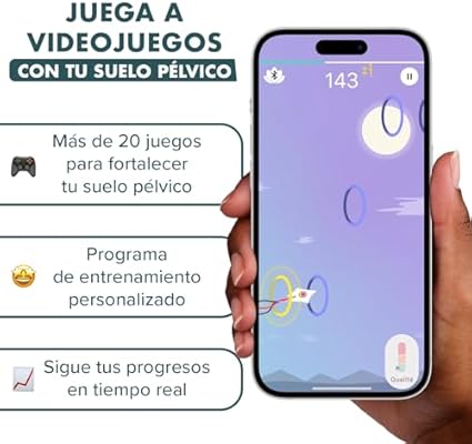 Perifit - Ejercitador de Kegel con aplicación | Entrenador del suelo pélvico | Fortalece tu suelo pélvico, mejora el control de la vejiga y agiliza la recuperación postparto