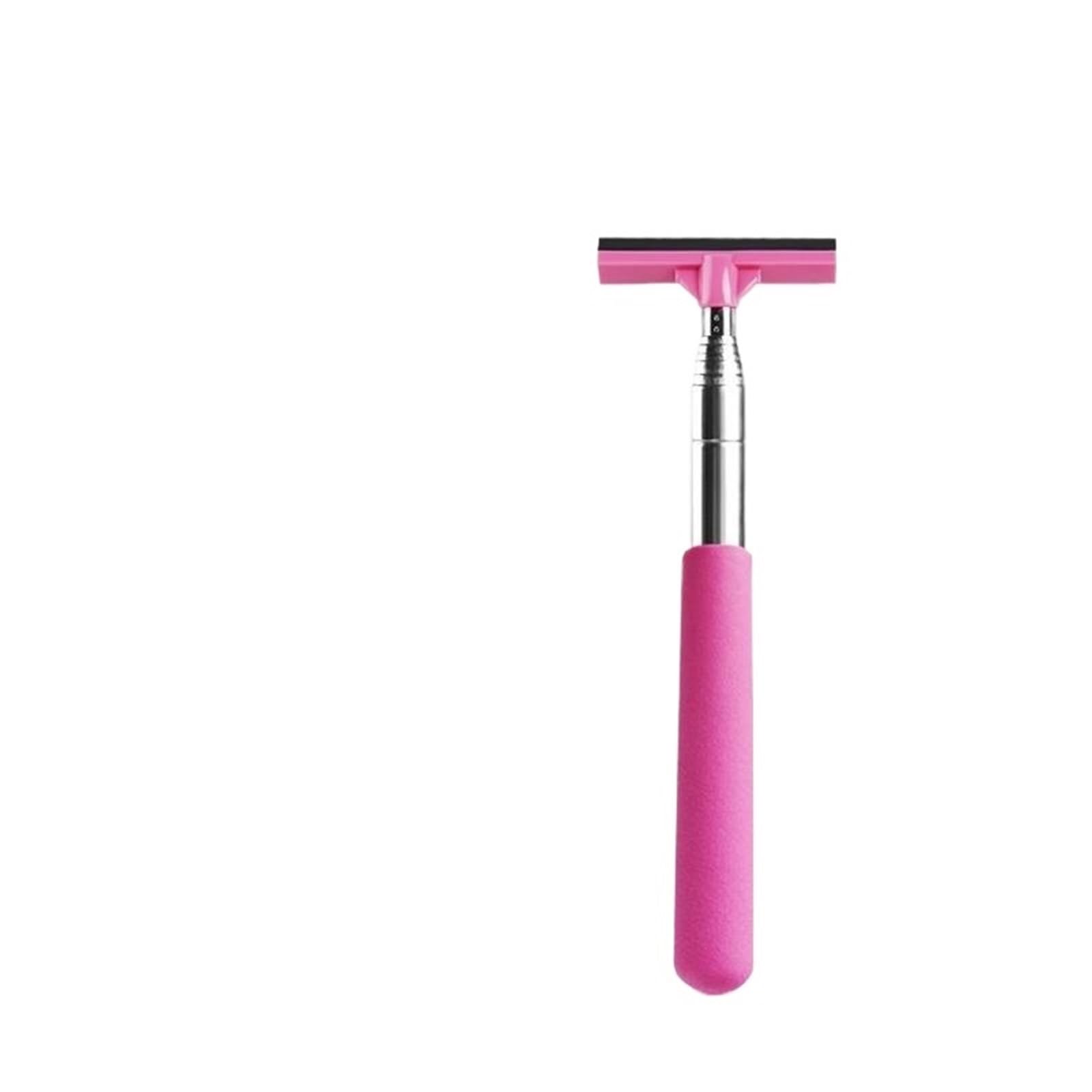 ZUXWUX Car Rearview Mirror Wiper Telescopic Handle Stainless Auto Glass Cleaning Tools Brush(Color5)