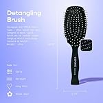 Gimme Beauty - Thick Hair Brush - Damage-Free Detangling Hair Brush with Anti-Static & Heat Resistant Nylon Bristles - Paddle Brush for Curly + Thick Hair - Image 5