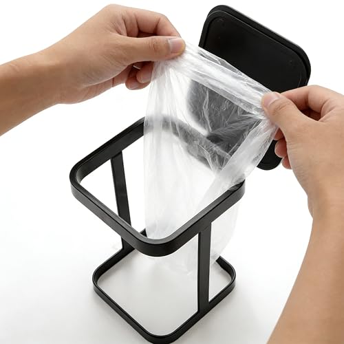 Caneca de basura metálica para cocina con tapa miniatura 5