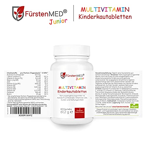 Vitamine für Kinder: FürstenMED Multivitamin Kautabletten