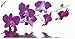 Produktbild ARTLAND Wandbild selbstklebend Vinylfolie 40x20 cm Wanddeko Wandtattoo Natur Botanik Blumen Blüten Orchideen Asien Modern J5LX