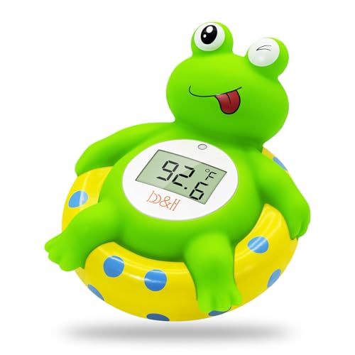 Image of b&h Baby Bath Thermometer Frog - Easy to Read Display | BPA-Free| Fahrenheit or Celsius | Digital Water Temperature Thermometer for Newborns & Infants, Safe Floating Bath Toy