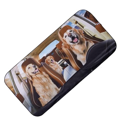 フロントガラスカバーサンシェード,前窓用保護サンシェードカバー - トラックやRVの窓用熱対策カー遮光プロテクター