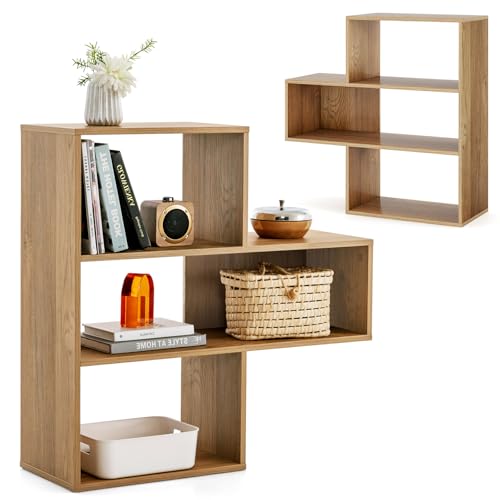 DECORATIVO: Il design semplice e alla moda, unito alla lavorazione accurata, fa sì che questo scaffale libreria non sia solo un semplice mobile per riporre oggetti, ma diventi parte dell'arredamento di casa, aggiungendo eleganza e stile all'ambiente