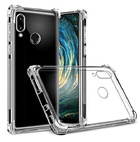 Image of Lustree Compatible with vivo Y95 Back Cover| Clear + TPU Case with 4 Corner Air Cushion Protection & Camera Protection | Slim& Stylus Cover for vivo Y95
