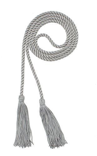 Image of Graduation Honor Cord - Gray - Every School Color Available - Made in USA