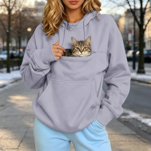 Sudaderas mujer con protección solar total y corte oversize para invierno 3