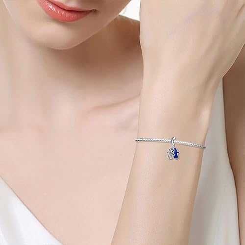 Miniatura 5 de KUNSIR Los abalorios se adaptan a pulseras Pandora para mujer, plata de ley 925, cuentas colgantes de joyería para niñas, dijes de feliz cumpleaños