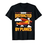 Airplane Lover Easily Distracted By Planes Kids T-Shirt