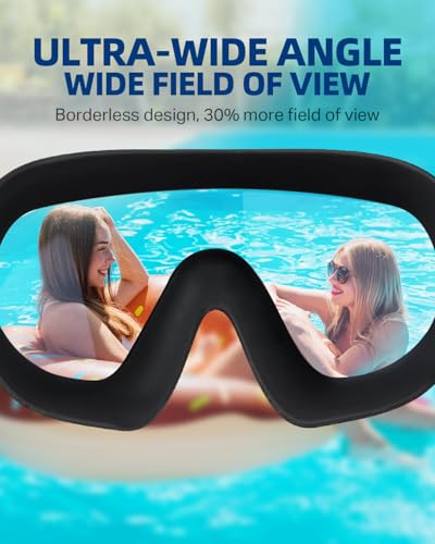 Image of Swim Goggles 2 Pack, Wide View Anti Fog&UV Swimming Goggles for Audlt, No Leak Pool Beach Essentials for Men Women