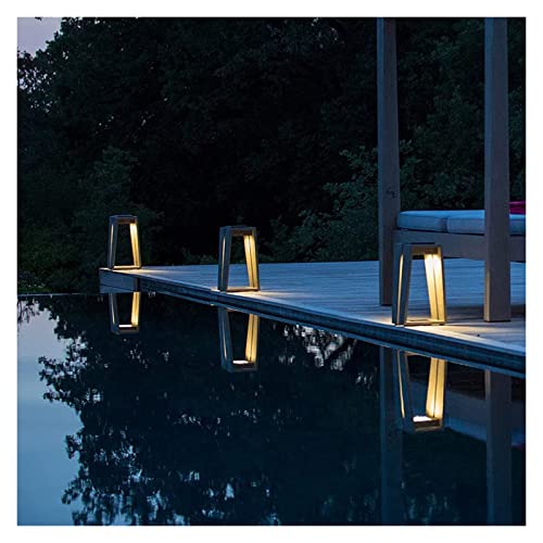 Lampe solaire d'extérieur LED au design minimaliste pour table et jardin