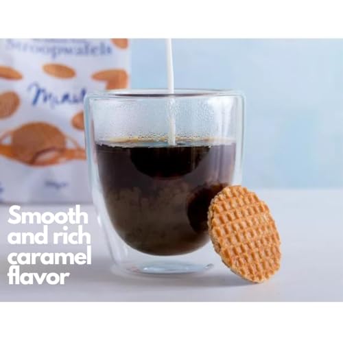Image of Stroopwafel Caramel Mini 30 Count, Individually Wrapped Dutch Waffle Cookies, Holiday Office Snacks, Coworker Gift Ideas, Secret Santa Gift, Office Christmas Treats, European Style Waffles