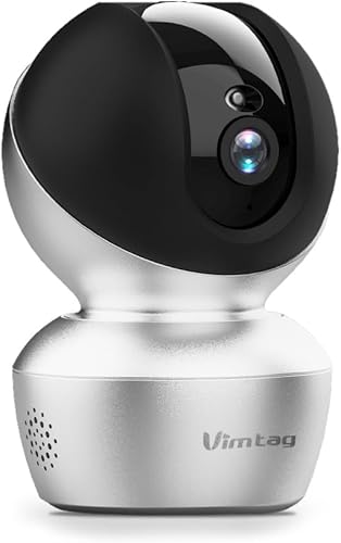 VIMTAG Cámara interior de 3.5K6MP para el hogar, cámara QHD para mascotas con aplicación de teléfono, cámara para perros con altavoz, visión