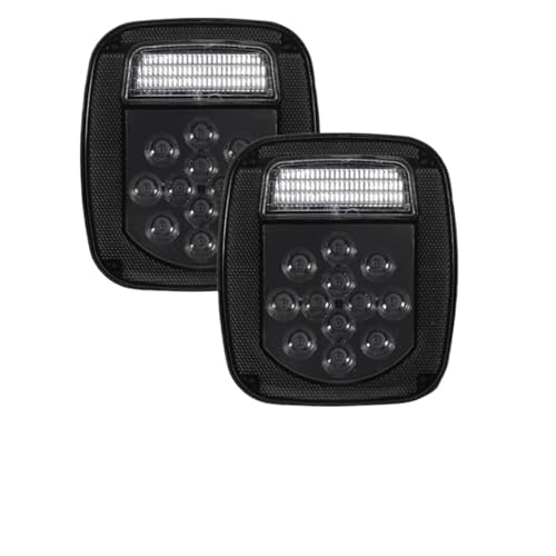 Feux arrière de voiture pour YJ TJ CJ camion avec clignotant intégré et lentille fumée